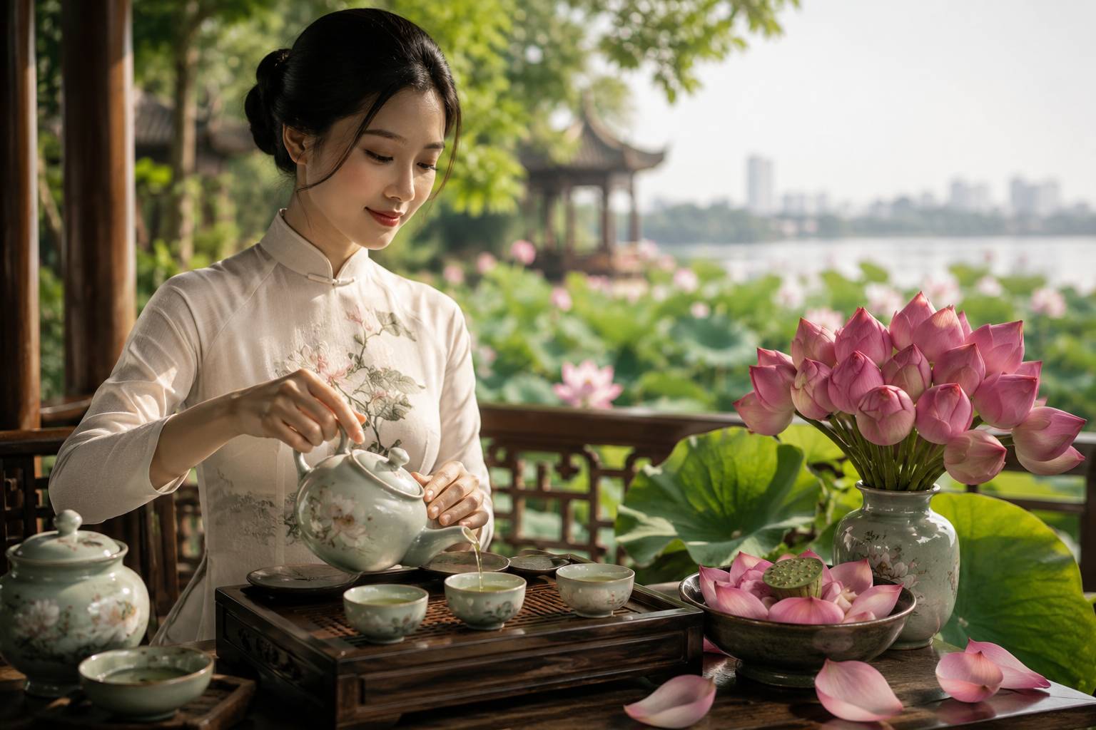 Nét Đẹp Văn Hóa Trà Việt Và Nghệ Thuật Thưởng Trà Sen Tây Hồ