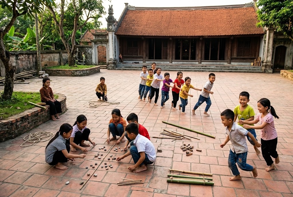 Trò chơi dân gian mang giá trị văn hóa truyền thống đậm bản sắc dân tộc Việt