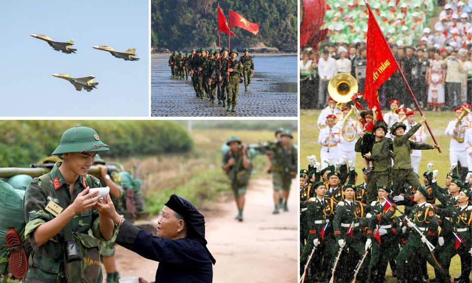 Những mốc son chói lọi trong lịch sử Quân đội Nhân dân Việt Nam (Nguồn ảnh: Internet)
